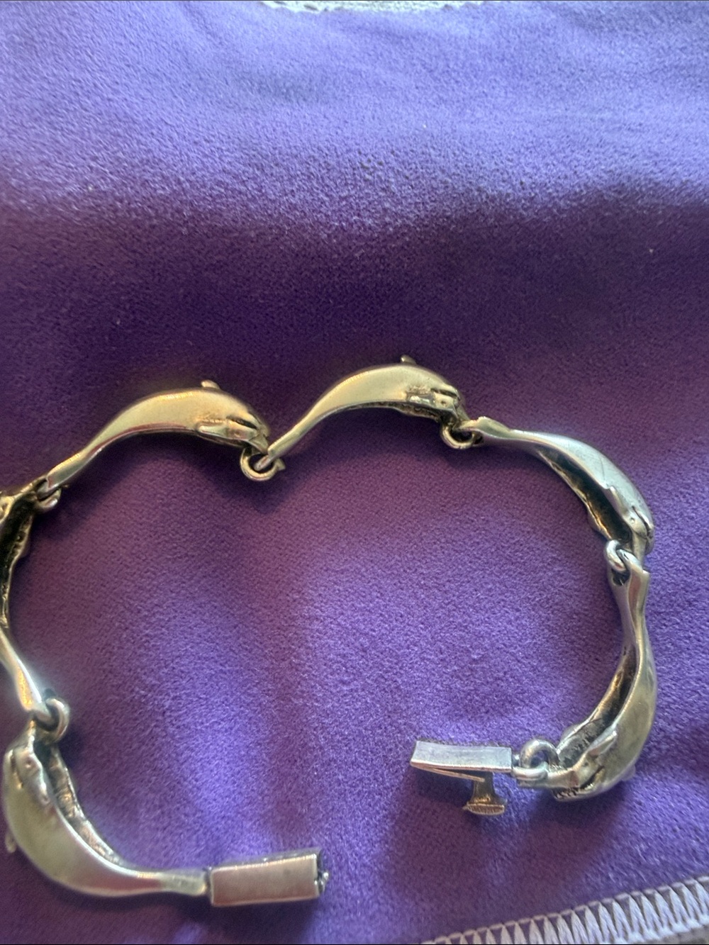 Sterling silver dolphins
